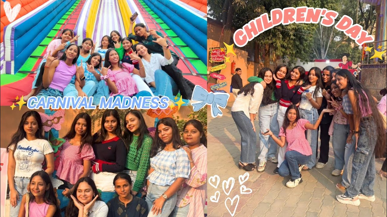 Children’s Day Vlog💓 in A.S Krishna Niketan 2025😍 | School Masti, Dance & Fun Moments💃✨