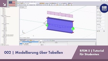 [EN] RFEM-Tutorial für Studenten | 002 Modellierung über Tabellen