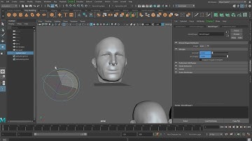 Maya Set Driven Keys For Blend Shapes Control Rigs and Morphing Between Heads