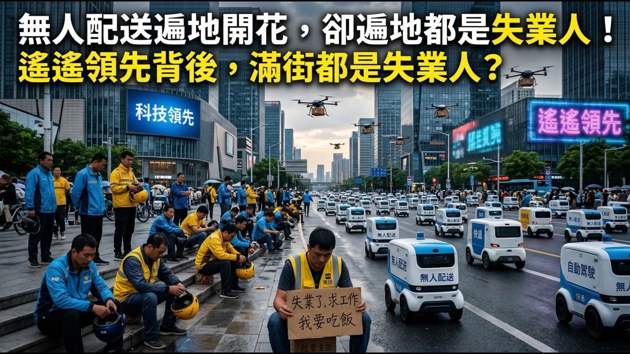 無人配送遍地開花，卻遍地都是失業人！遙遙領先的背後，為什麼滿街都是失業人？…