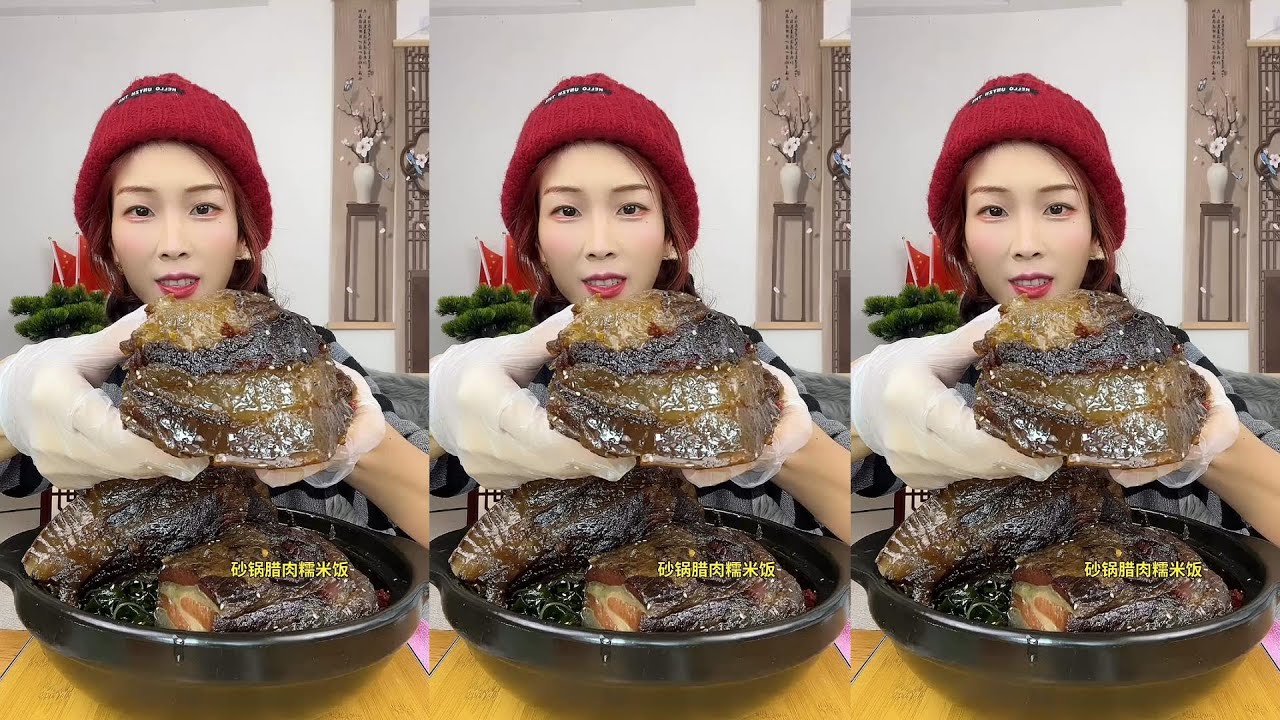 【ASMR】【MUKBANG】 DELICIOUS PORK BELLY 東坡肉 | EATING SHOW | CHINESE MUKBANG | 食べ | 吃播 LOVE EAT