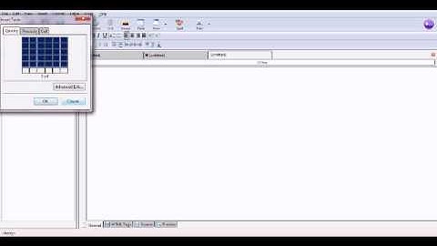 nvu how to insert image and table