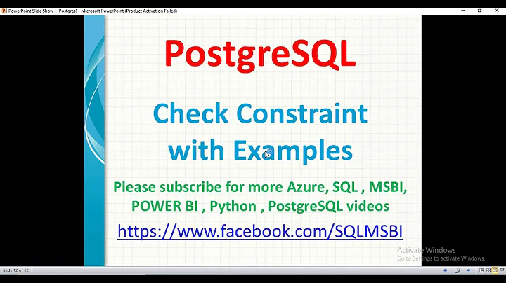 PostgreSQL Tutorials | Check Constraints in Postgresql