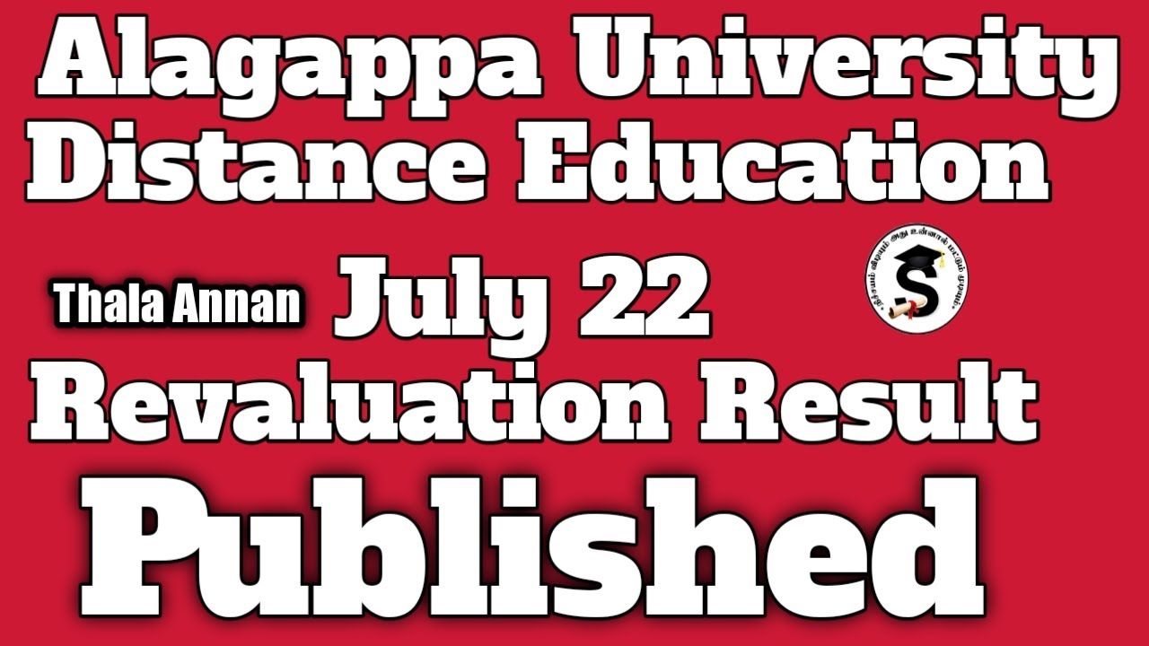 Revaluation Result Published Alagappa University Distance Education revaluation-result-published-alagappa-university-distance-education