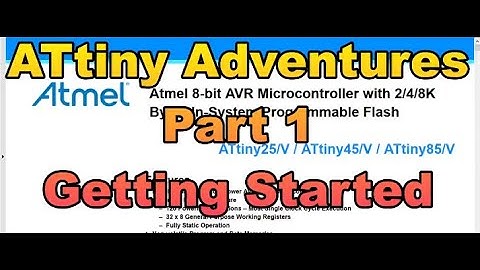 Setting Up  Arduino for programming an AtTiny85 Micro-controller.