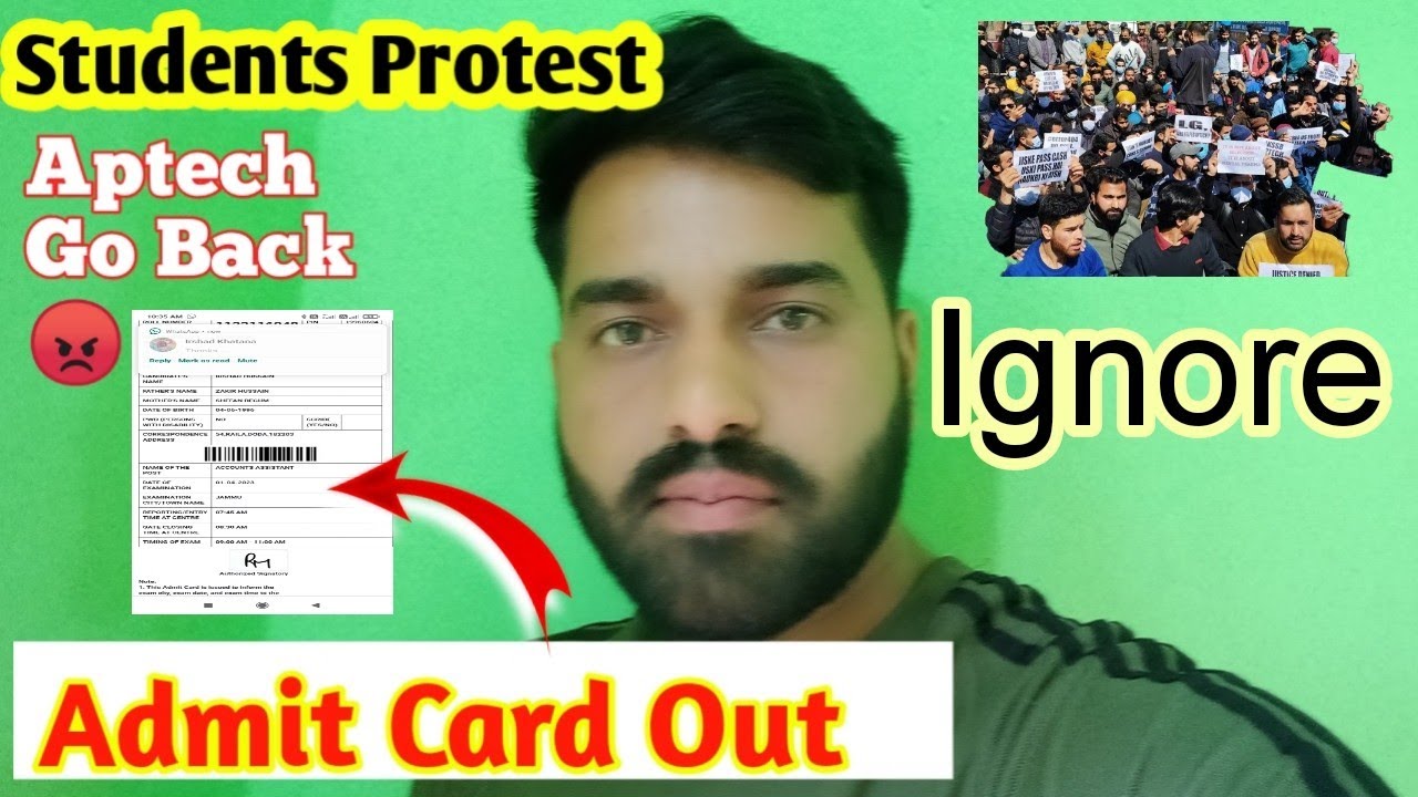 FAA Admit Card Out Students ko Totally Ignore krdia😡 AptechGoBackGojri Update Rahitmunda32