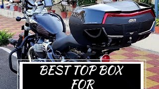 HANDS ON REVIEW OF GIVI MAXIA 5 TOP BOX FOR SUPER METEOR 650