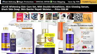 Ailke Whitening Skincare Set With Double-Glutathione For Radiant Glow