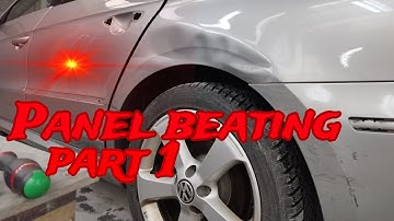 Panel beating PDR techniques Tinsmith work Bodywork Auto repair Ремонт кузова Тенекеджийство Part 1