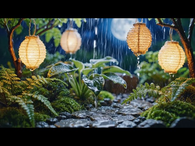 Soothing Lanterns and Rain – Nature Sounds for Stress Relief & Deep Sleep