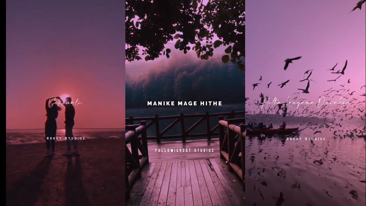 Manike mage hithe 💞 lovely song whatsapp status 😍 Groot studioz