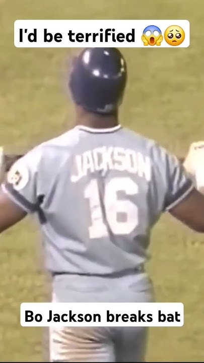 image of Bo Jackson BREAKS bat over his helmet! #baseball #mlb #brewers #shorts - YouTube