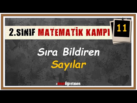 2.Sınıf Matematik 11. Ders :  Sıra Bildiren Sayılar