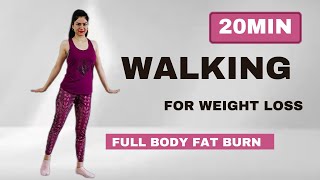 WALKING WORKOUT | 20 MIN WALKING WORKOUT for WEIGHT LOSS | No jumping, walk at home