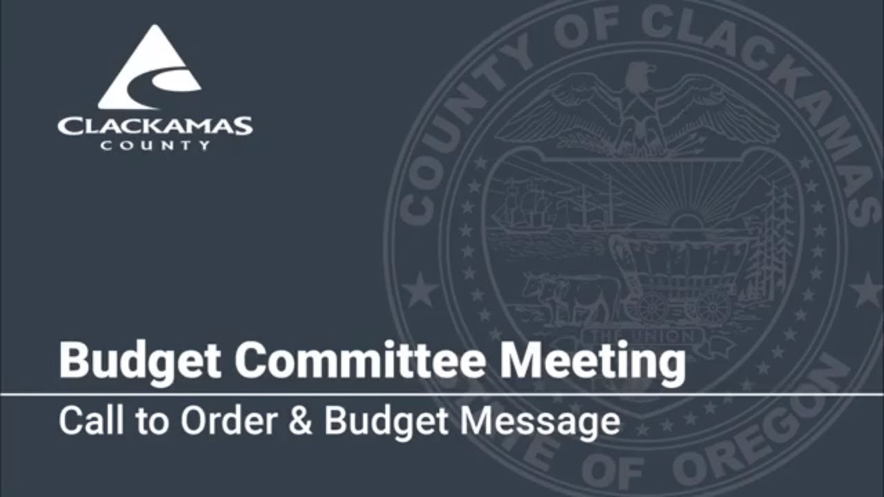 local government resume Call to Order & Budget Message 2019