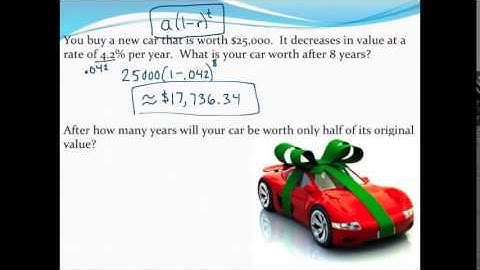 Using exponential decay models