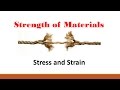 Strength of Materials (Part 1: Stress and Strain)