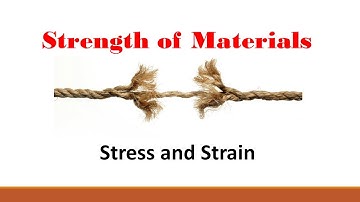 Strength of Materials (Part 1: Stress and Strain)
