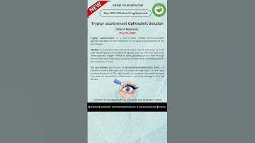 May 2025 FDA New Drug Approval: Tryptyr acoltremon Ophthalmic Solution