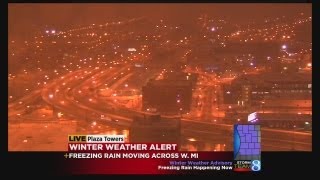 Snow, freezing rain makes roads slick