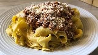 طريقة صنع المعكرونة المنزلية مع صلصة بولونيز homemade pasta wth bolognese sauce χειροποίητα ζυμαρικά