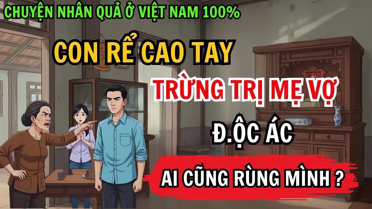 Con Rể Cao Tay, Trừng Trị Mẹ Vợ Độc Ác Và Cái Kết Ai Cũng Rùng Mình | Chuyện Nhân Quả 100%