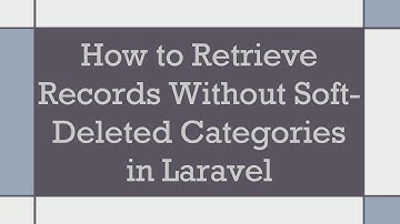 How to Retrieve Records Without Soft-Deleted Categories in Laravel