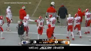 Penn State Beats Clemson 22-10 in Pinstripe Bowl — Grunkemeyer Throws Two TDs | NBC Sports