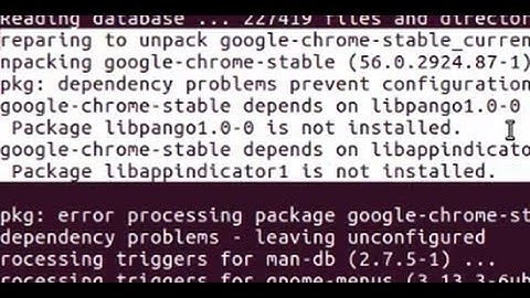 Ubuntu 16.04 - Failed to install google chrome (depends on libpango1 and libappindicator1)