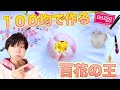 【１００均】ダイソーで揃えた道具で百花の王（牡丹）の練り切り和菓子を作る