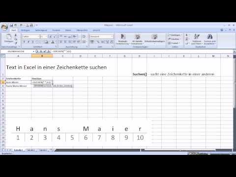 Video: So Finden Sie Eine Zeichenfolge Im Text