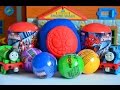 Thomas and friends Opens marvel play-doh surprise eggs Spiderman Iron man WOW