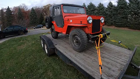 1953 Willys Jeep CJ-3B Fires Back Up!