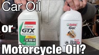 Car Oil Or Motorcycle Oil Youtube