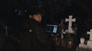Usamos el Kinect en un CEMENTERIO de NOCHE