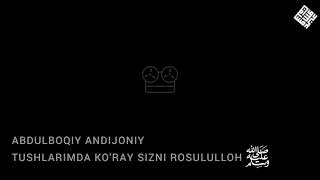 ISLOMIY SHER | ABDULBOQIY ANDIJONIY - TUSHLARIMDA KO'RAY SIZNI ROSULULLOH.