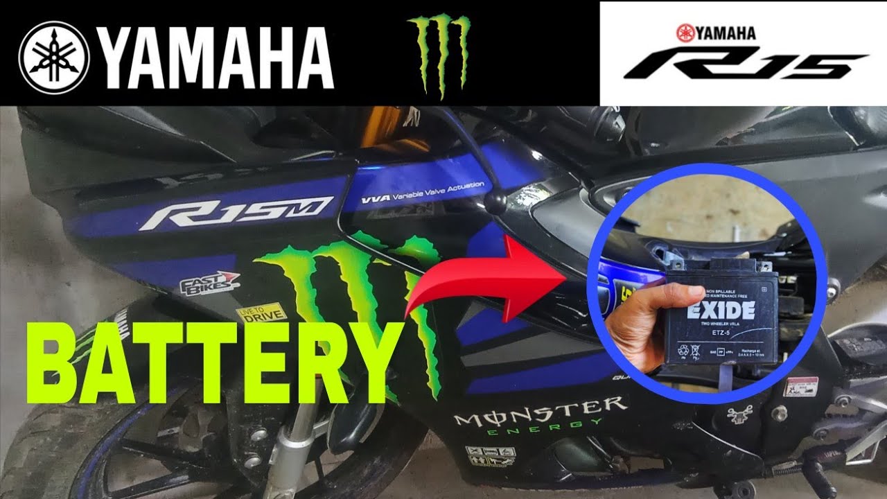 How to remove R15 M battery 🪫 Yamaha R15 V4 battery remove battery ...