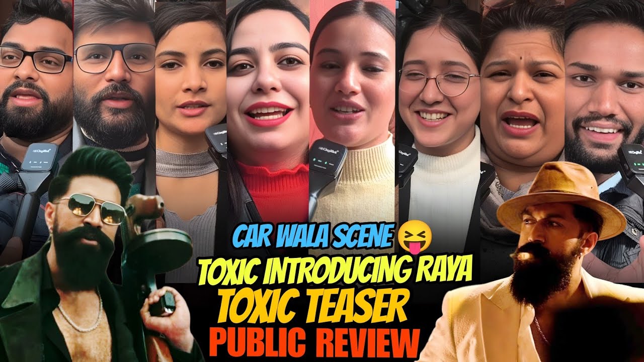 Toxic teaser public review | reacts on car scene. 😝 | Yash | toxic public reaction 