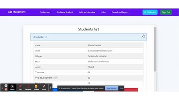 Placement Cell || NodeJS, ExpressJS, MongoDB, EJS