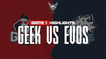 Game Highlight | Geek Fam vs. EVOS Legends | MPL S5 Week 4 Day 1 | Game 1