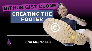 Building a GitHub Gist Clone with Phoenix LiveView - Part 6: Creating the Footer