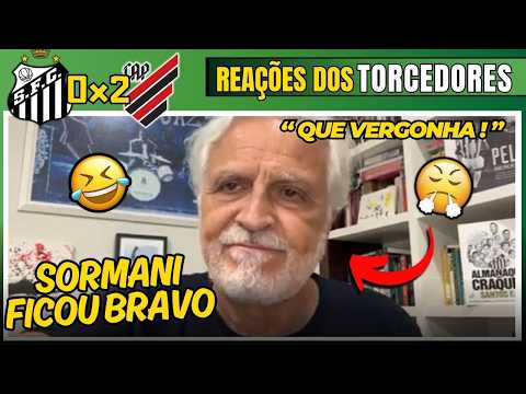 REAÇÕES SANTISTA PUTO COM MAIS UMA DERROTA DENTRO DE CASA! SANTOS 0x2 ATHLETICO PR