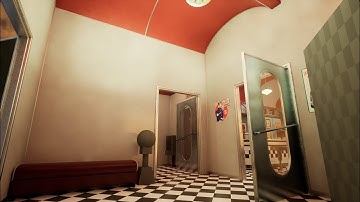1950s American Diner, Unreal Engine 5, Maya and Substance Painter, Part 63