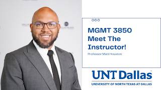 Meet Your Instructor  MGMT 3850 Summer 26