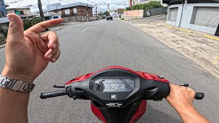 ASSIM QUE SE TOCA UMA BIZ 125 COM ESCAPE USA RACING