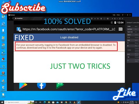How To Fix Gameloop Facebook Login Disabled Error I Two Easy Tricks I 100% Fixed