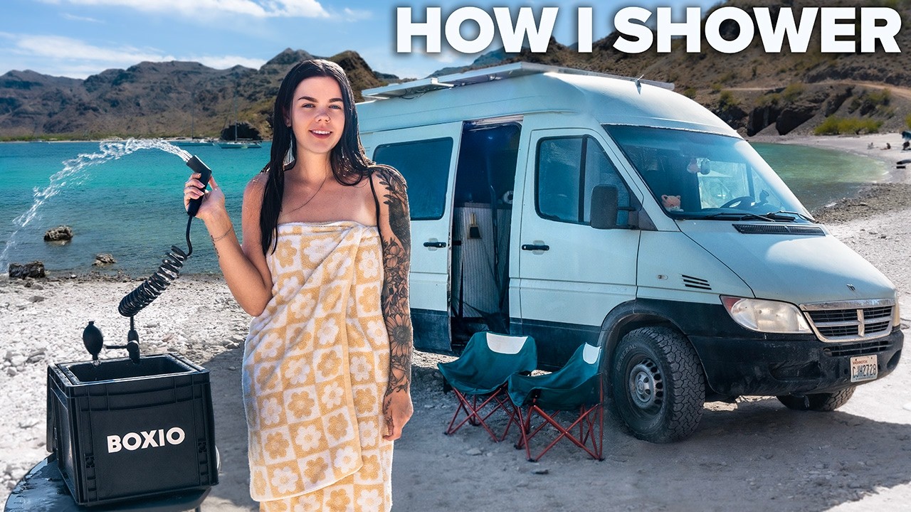 How I Shower, Poop and do Laundry Living in a Van - YouTube