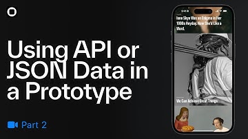 Using API or JSON Data in a Play Prototype