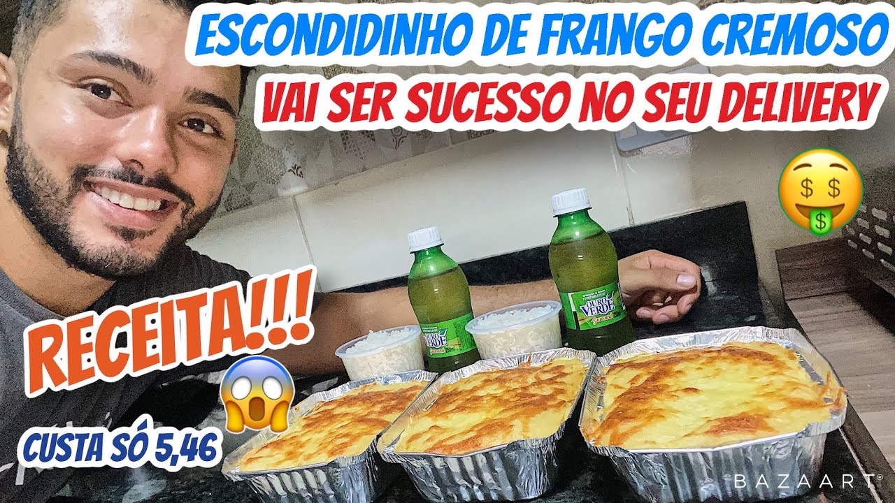 Lucre até 5200,00 por mês vendendo escondidinho/  RECEITA ESCONDIDINHO/Custa apenas 5,46 a unidade
