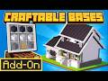 CRAFT 20+ New Bases &amp; Furniture in Minecraft! | Craftable Bases Add-On